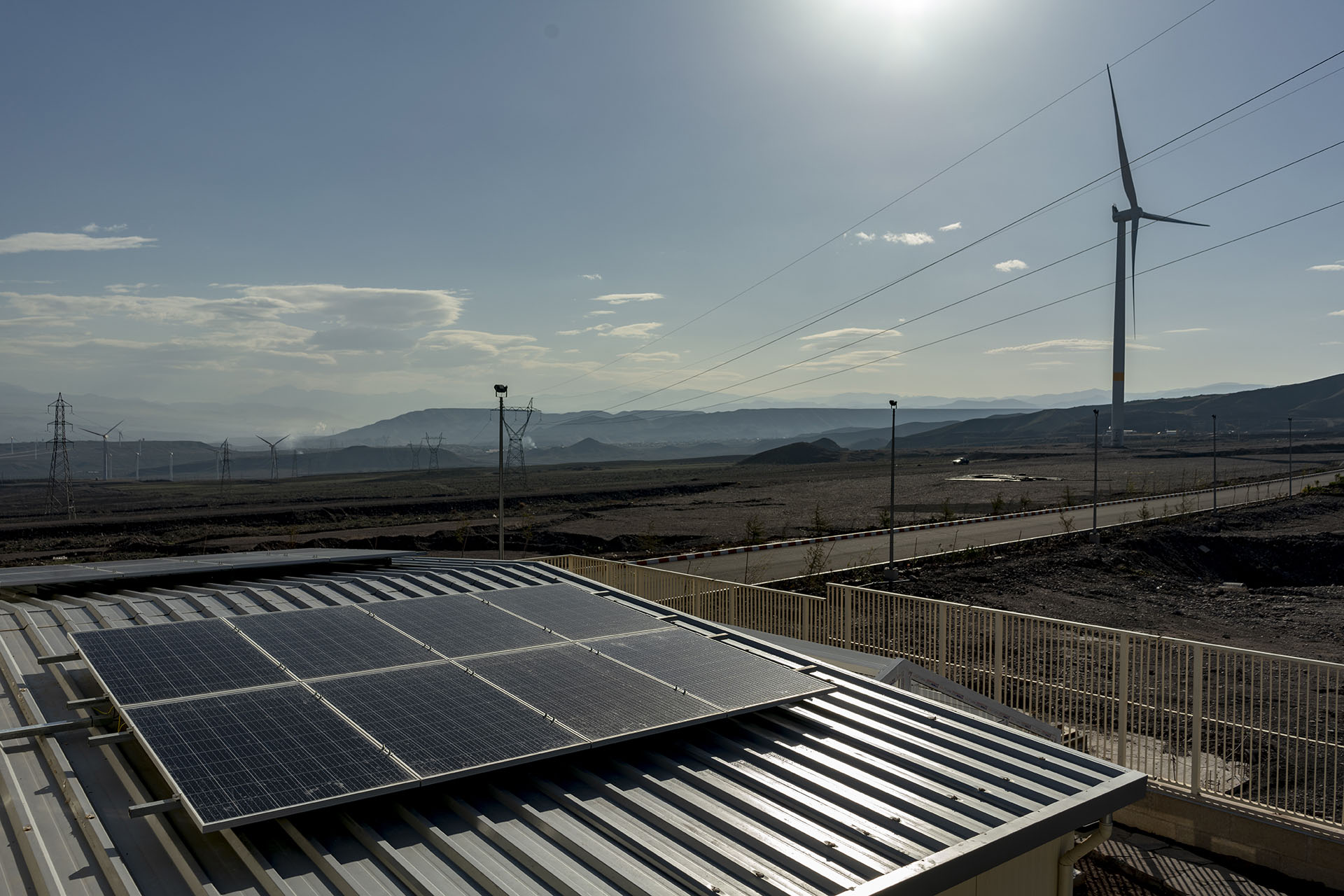 Construction of Solar Power Plant in Siahpoush Wind Farm