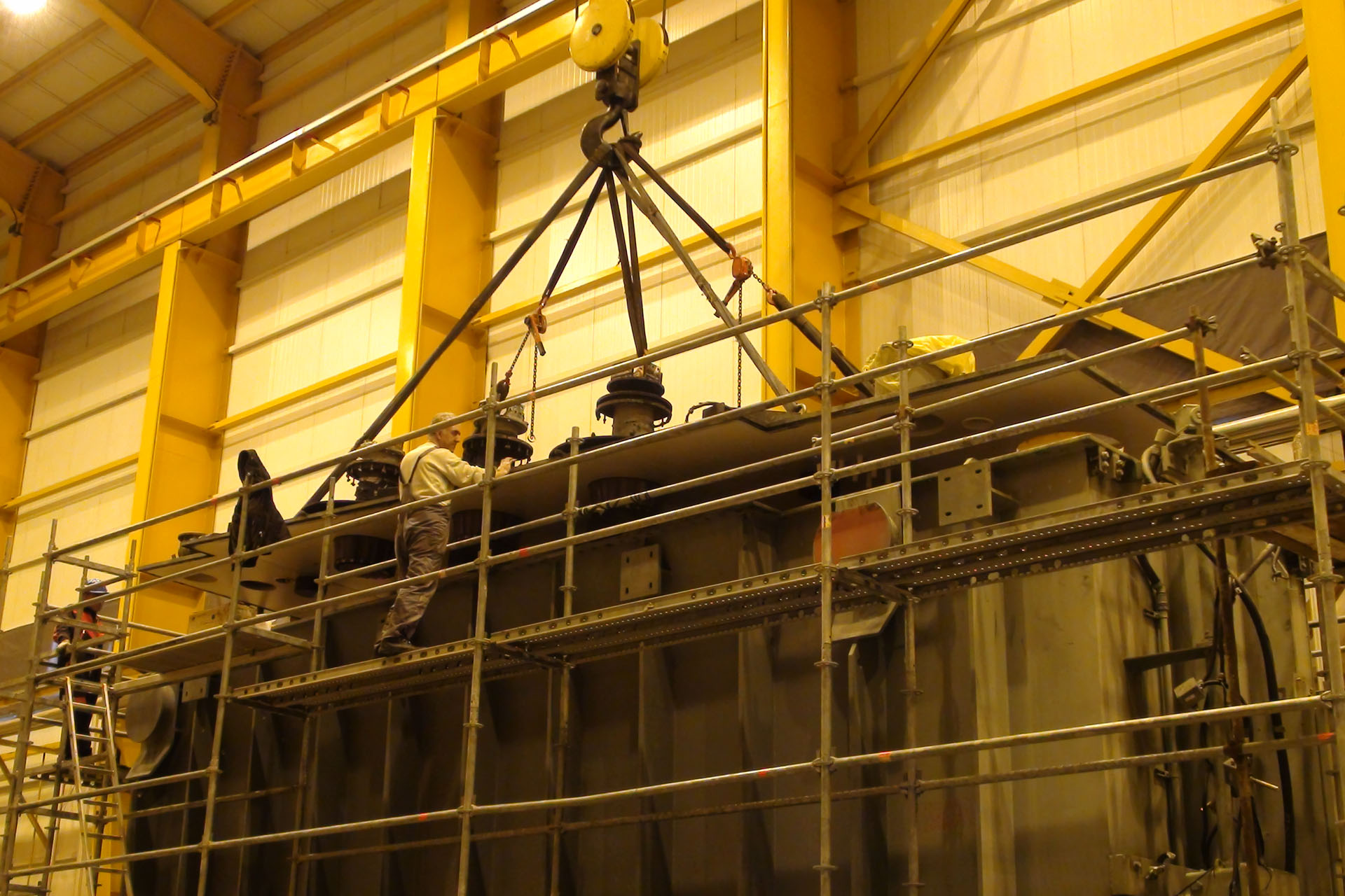 The main Transformer Unit 11 of the Rudshur Power Plant was launched