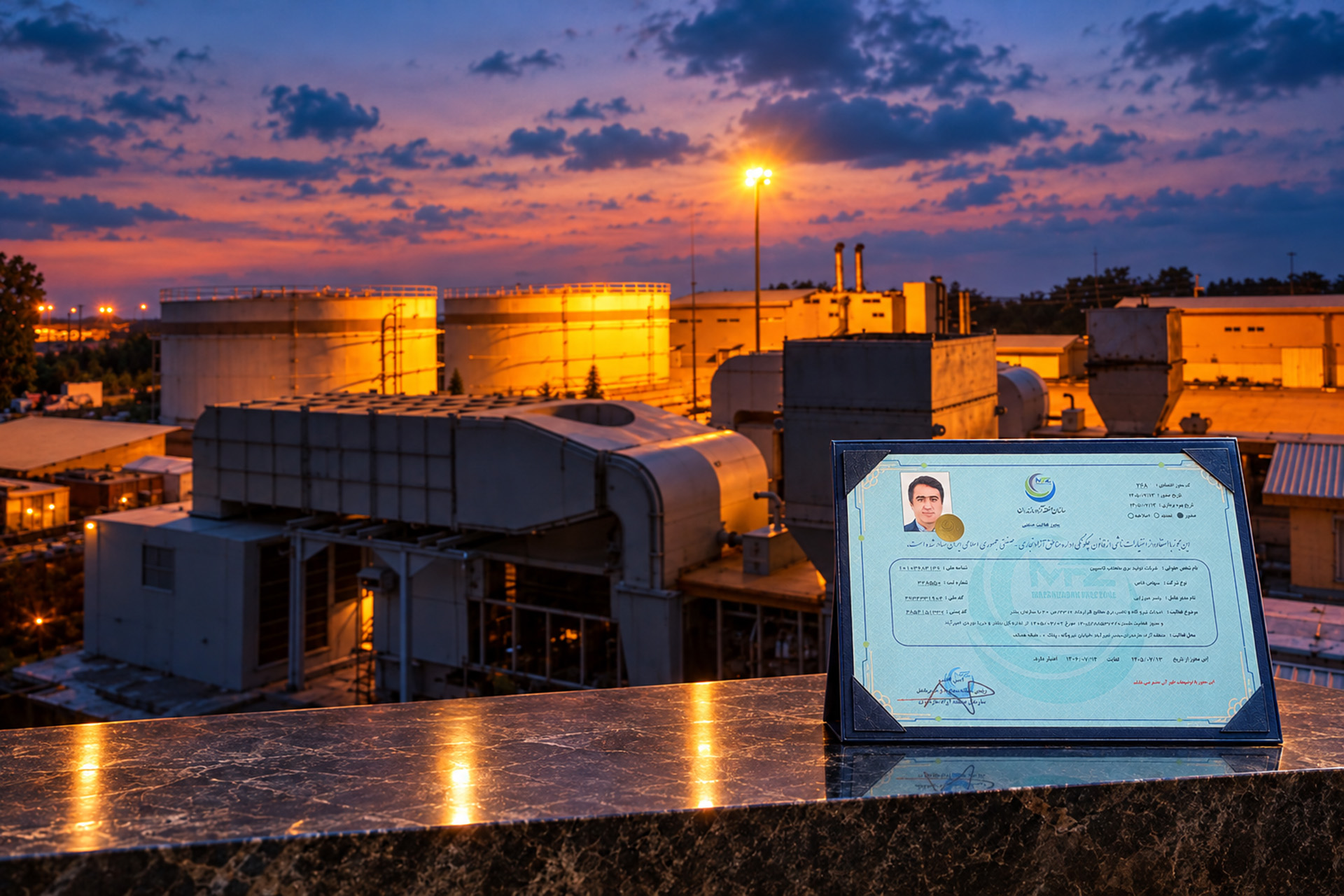 Issuance of a Free Zone Operating License for Mahtab Caspian Company